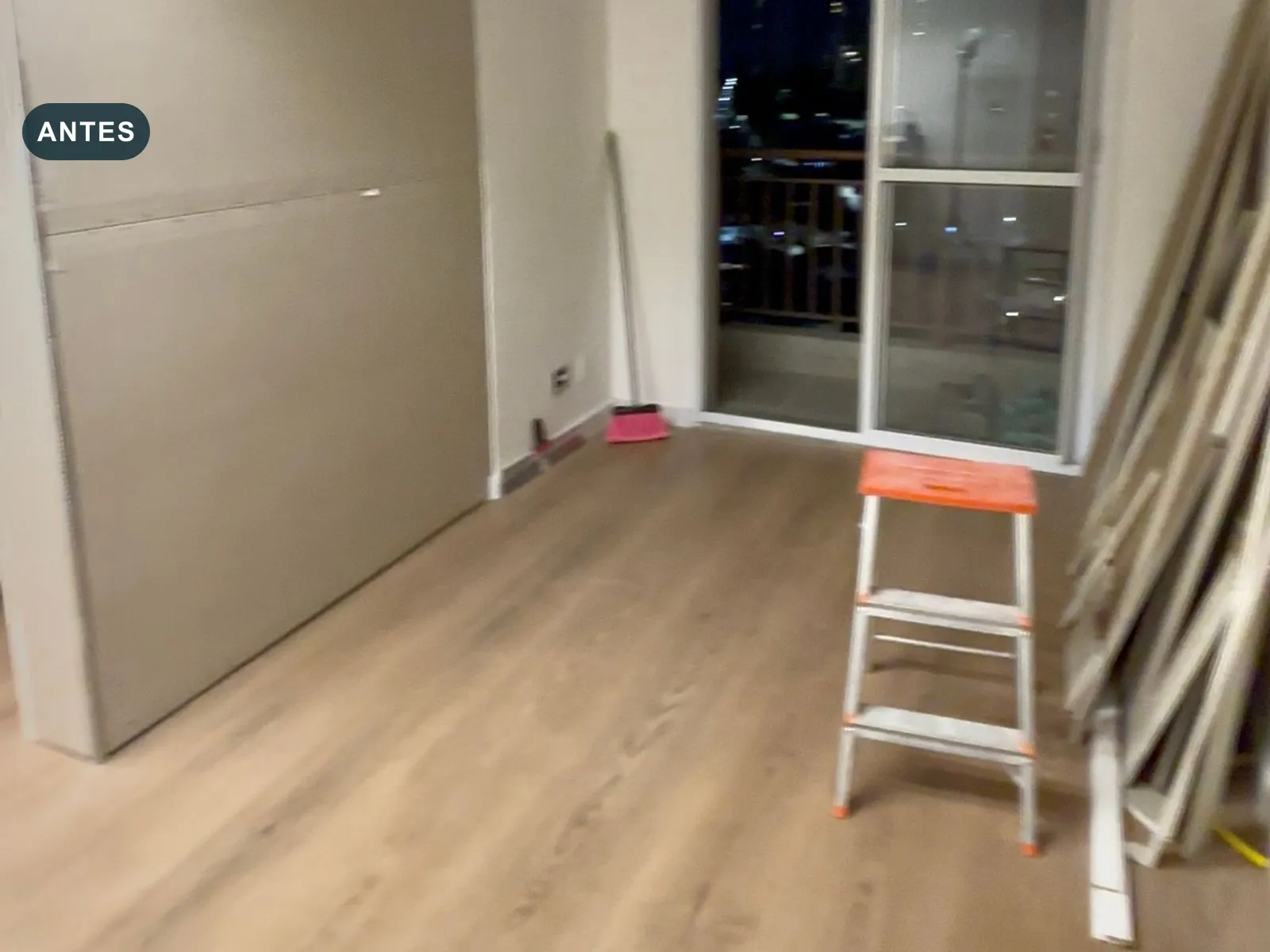 Antes recém-pintado — Transformação completa